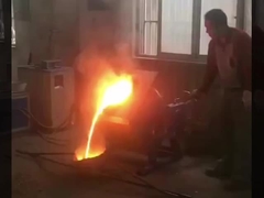 High Capacity Induction Melting Furnace 100% Duty Cycle Steel iron copper aluminum1-100kg