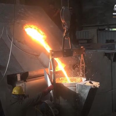 2000HZ 800A Induction Brass Aluminum Melting Furnace