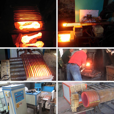 Square Steel Induction Heating Furnace Machine 160kw Hot Forging