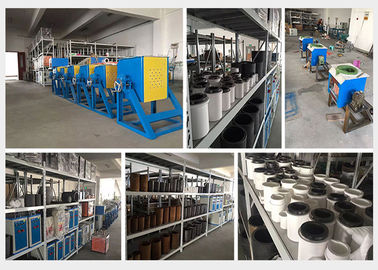 35kw Metal Gold Melting Induction Furnace , Induction Melting Machine Energy Saving
