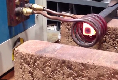 Square Steel Induction Heating Furnace Machine 160kw Hot Forging