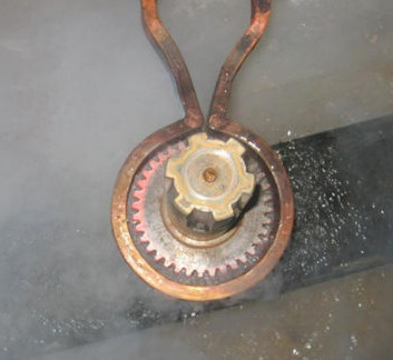 160 Kw Electric Induction Quenching Hardening Machine Gear Shaft Medium Frequency