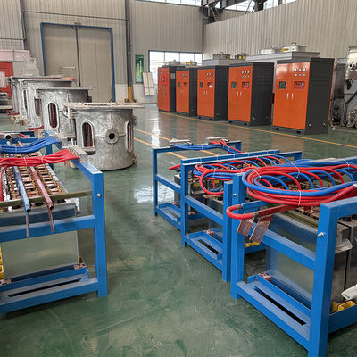 800KW 1T Induction Melting Furnace for Iron Steel Copper Aluminum Scrap
